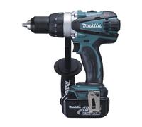 MAKITA Taladro atornillador inalámbrico Li-ion 3x batería 18V 3.0 Ah, systainer DDF458RF3J