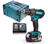 Makita Taladro combinado DHP482Z LXT de 18 V con 1 batería de 5,0 Ah, cargador e inserto, 18 V