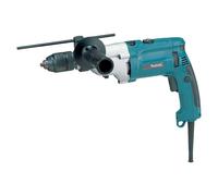 Makita Taladro percutor HP2071 (1.100 W, Portabrocas de sujeción rápida) + Garantía BAUHAUS 5 años para equipos eléctricos y motorizados