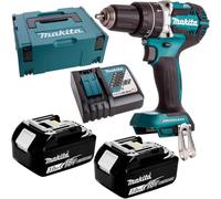 Makita Taladro percutor inalámbrico 18 V 3 Ah DHP484RFJ
