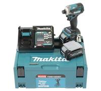 Makita Atornillador de impacto 40V, 2 x batería 2,5 Ah, cargador DC40RA - TD001GD201