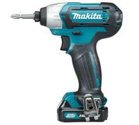 Makita Atornillador de impacto inalámbrico Li-ion CXT 10.8/12V/2.0Ah TD110DSAE