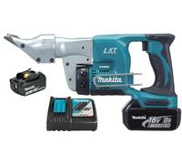 Makita - Tijeras de metal 18 V li-ion 3 ah - 2 baterías, cargador, caja - makita - djs130rfe