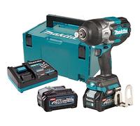 Makita Atornillador de impacto inalámbrico 3/4" Li-ion XGT 40V/4.0Ah, Makpac TW001GM201