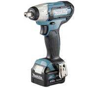 Makita TW141DSMJ - Atornillador de impacto inalámbrico (12 V, 4,0 Ah, batería y cargador en MAKPAC)