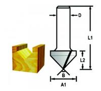 MAKITA Vástago de fresa ranuradora en forma de V 8 mm, 15,9x12,7x44 mm D-47905
