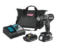 Makita XPH15RB 18V LXT Kit de taladro de martillo subcompacto sin escobillas inalámbrico de 1,27 cm (2,0 Ah), negro