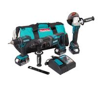 Makita zestaw combo 18v dlx3078tx1 (ddf482+dga504+dhr241) 3x5,0 torba