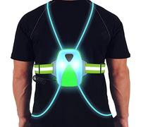 MAKIVI Chaleco reflectante LED para correr, luces multicolor, recargable por USB, reflectante, para hombres y mujeres, correr, caminar, ciclismo