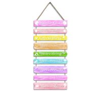 MAKIVI DecoracióN para HabitacióN de NiñAs, Arte de Pared Inspirador para NiñOs, Decoraciones de Pared de Iris, Letrero de Madera para HabitacióN Infantil, DecoracióN de GuarderíA