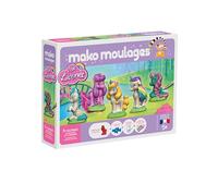 Mako - Casting - Mes Unicornios - Kit de Ocio Creativo - Yeso y Pintura Gouache - 5 Figuras de moldeo - Made in France - para niños de 5 años - 39099