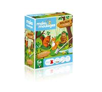 Mako Moulages- Balade en Forêt 3 moules Kreatives Kit, Color Animales del Bosque (Mako Creations 39049)