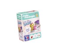 Mako Moulages - Mes Copains Kawaii - Kit creativo unitario de moldeo de yeso - Duo de animales lindos de pintar, actividad manual infantil a partir de 5 años - Fabricado en Francia