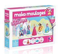 mako moulages Kit de Ocio Creativo-Yeso y Pintura Gouache-5 Figuras de moldeo-Made in France-para niños de 5 años-39066, Color Estuche de Princesa, pequeño (Mako Creations 39066)