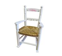MAKONDO IMPORT-EXPORT Mecedora Personalizada EN Madera 4 Colores 37X47X58 (Blanco)