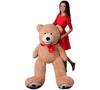 MAKOSAS Oso de Peluche Gigante Adorable - Peluche Extra Grande Relleno - 100cm-260cm Big XXL (marrón) (160cm)