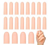 Makoto Nobu 20 piezas Protector de Dedos Gel, Protector de Dedos de Gel Dediles, dedales de silicona para Agrietamiento de dedo, Artritis de dedo y más