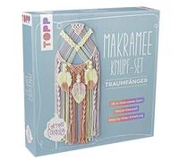 Makramee Knüpf-Set: Traumfänger: Anleitung und Material für einen Makramee-Traumfänger in angesagten Cotton-Candy-Farbtönen