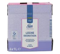 Makro Chef Leche Sin Lactosa - Desnatada, Entera y Semidesnatada - Pack de 6 x 1L | Leche de Galicia | Especial Hostelería (1 CAJA 6 L., Leche Desnatada Sin Lactosa Makro Chef)
