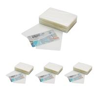 Makro Paper 11070 - Caja con plastico para plastificar, 100 unidades, 110 x 80 mm, Paquete de 4