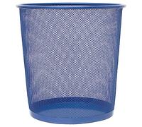 Makro Paper JS5002 - Papelera metálica, azul