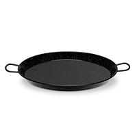 Makro Professional - Paellera acero vitrificado | Propiedades inoxidables y fácil de limpiar (26 cm - 2 raciones)