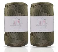 Makromecity Hilo de macramé de 2 hebras de 2 mm x 230 m, poliéster de alta calidad, cuerda de macramé de polipropileno, para manualidades, decoración del hogar, plato de hombro, bolso de mano, cadena