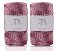 Makromecity Hilo de macramé de 2 hebras de 2 mm x 230 m, poliéster de alta calidad, cuerda de macramé de polipropileno, para manualidades, decoración del hogar, plato de hombro, bolso de mano, cadena