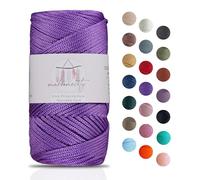 Makromecity Hilo de macramé de 2 mm x 115 m, poliéster premium, cuerda de macramé, hilo de polipropileno, para manualidades, decoración del hogar, plato de hombro, bolso de mano, cadena para chupete,