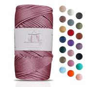 Makromecity Hilo de macramé de 2 mm x 115 m, poliéster premium, cuerda de macramé, hilo de polipropileno, para manualidades, decoración del hogar, plato de hombro, bolso de mano, cadena para chupete,