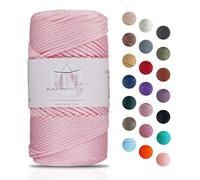 Makromecity Hilo de macramé de 2 mm x 115 m, poliéster premium, cuerda de macramé, hilo de polipropileno, para manualidades, decoración del hogar, plato de hombro, bolso de mano, cadena para chupete,