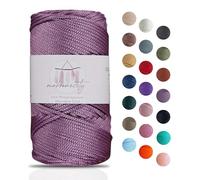 Makromecity Hilo de macramé de 2 mm x 115 m, poliéster premium, cuerda de macramé, hilo de polipropileno, para manualidades, decoración del hogar, plato de hombro, bolso de mano, cadena para chupete,