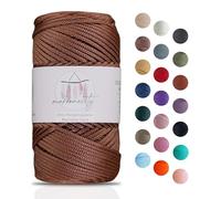 Makromecity Hilo de macramé de 2 mm x 115 m, poliéster premium, cuerda de macramé, hilo de polipropileno, para manualidades, decoración del hogar, plato de hombro, bolso de mano, cadena para chupete,