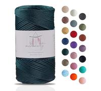 Makromecity Hilo de macramé de 2 mm x 115 m, poliéster premium, cuerda de macramé, hilo de polipropileno, para manualidades, decoración del hogar, plato de hombro, bolso de mano, cadena para chupete,