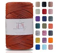Makromecity Hilo de macramé de 2 mm x 230 m, poliéster de alta calidad, cuerda de macramé de polipropileno, para manualidades, decoración del hogar, plato de hombro, bolso de mano, cadena para chupete