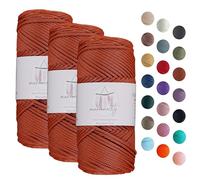 Makromecity Hilo de macramé de 3 hebras de 2 mm x 115 m, poliéster de alta calidad, cuerda de macramé de polipropileno, para manualidades, decoración del hogar, plato de hombro, bolso de mano, cadena