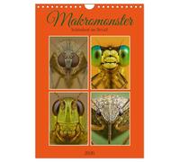 Makromonster - Schönheit im Detail (Wandkalender 2026 DIN A4 hoch), CALVENDO Monatskalender: Makroaufnahmen enthüllen die faszinierende Struktur und ... Weichtier- und Gliederfüßlerwelt.