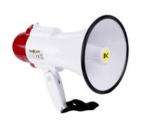 MAKSON MAKSON MKS20 Megáfono 20W Megáfono profesional portátil de 20W con sirena de emergencia.