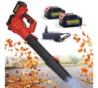 MAKTUL Soplador de Hojas Batería Potente y Ligero, Motor 6 Velocidades 28.000 RPM 241 Km/h, 2 Baterías 4000mAh 20V 450W, Sopladora de Aire Jardín Alta Potencia, Bufador Eléctrico Inalámbrico sin Cable