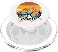 Makua Beach Oahu Hawaii Retro Love Vintage Island 1976 PopSockets PopGrip para MagSafe