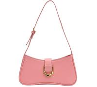 Makukke Bolso de mano para mujer pequeño, de piel sintética, bandolera con cremallera, Y2K, bolso de hombro para mujer, estilo vintage, para mujer, citas, fiestas, compras, Rosa., S