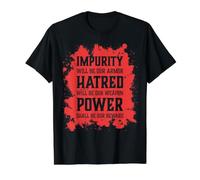 Mal Cráneo Impureza Odio Poder Infierno Demonio Caos Camiseta gráfica económica, Hombre, Negro, M