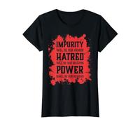 Mal Cráneo Impureza Odio Poder Infierno Demonio Caos Camiseta gráfica económica, Mujer, Negro, XS