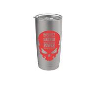 Mal Cráneo Impureza Odio Poder Infierno Demonio Caos Vaso térmico de acero inoxidable de doble pared