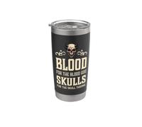 Mal Cráneo Sangre Para La Sangre Dios Infierno Vaso térmico de acero inoxidable de doble pared
