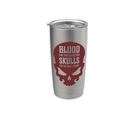 Mal Cráneo Sangre Para La Sangre Dios Infierno Vaso térmico de acero inoxidable de doble pared