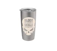 Mal Cráneo Sangre Para La Sangre Dios Infierno Vaso térmico de acero inoxidable de doble pared