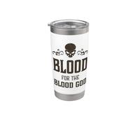 Mal Cráneo Sangre Para La Sangre Dios Infierno Vaso térmico de acero inoxidable de doble pared