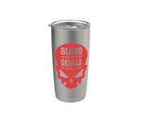 Mal Cráneo Sangre Para La Sangre Dios Infierno Vaso térmico de acero inoxidable de doble pared