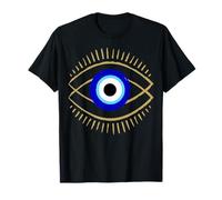 Mal de Ojo Azul con símbolo de protección mística para Hombres y Mujeres Camiseta